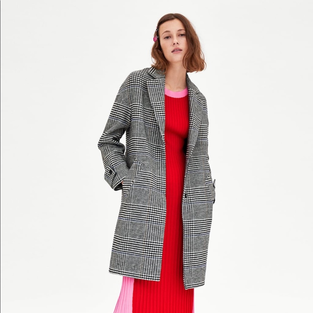 Zara TRF check coat